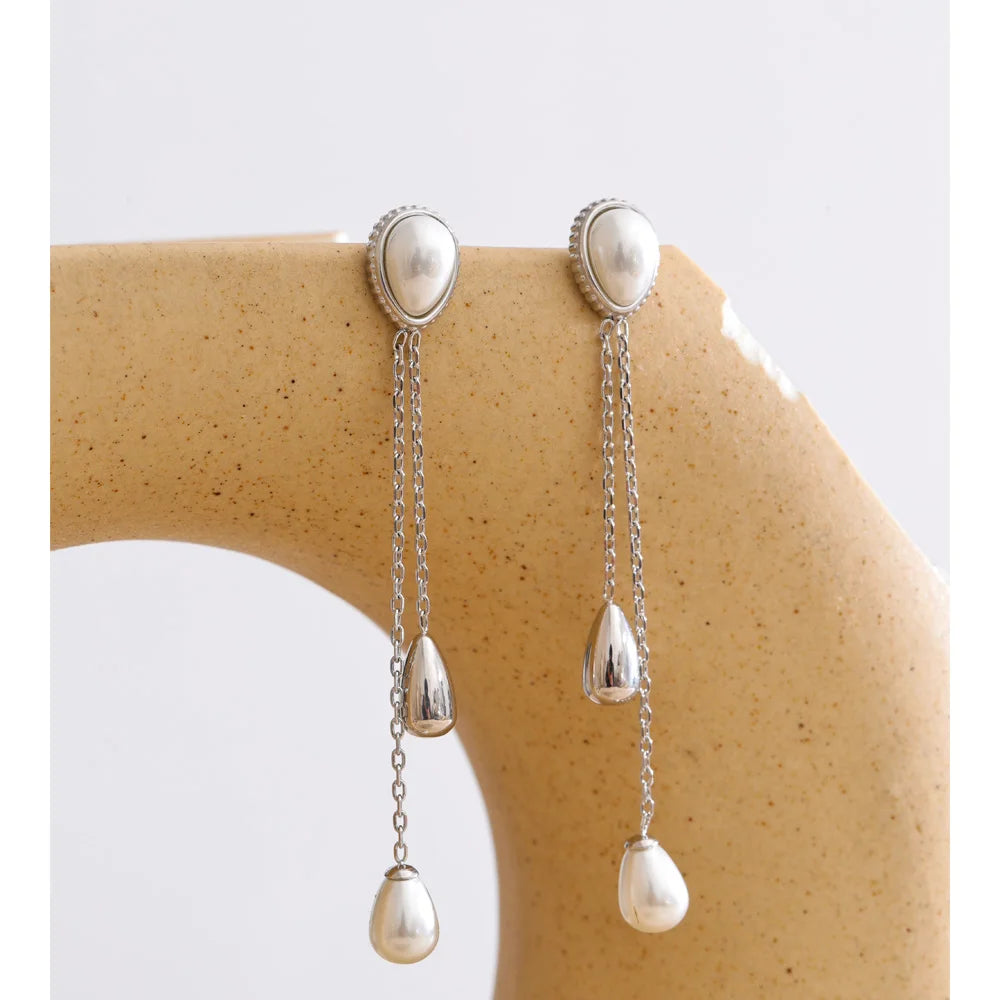 Elegant Drop Chain Earrings