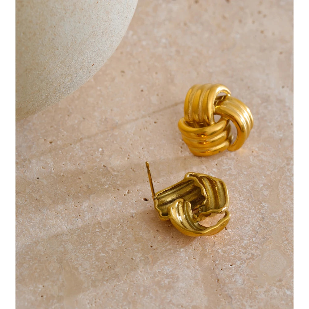 Sculpted Knot Studs