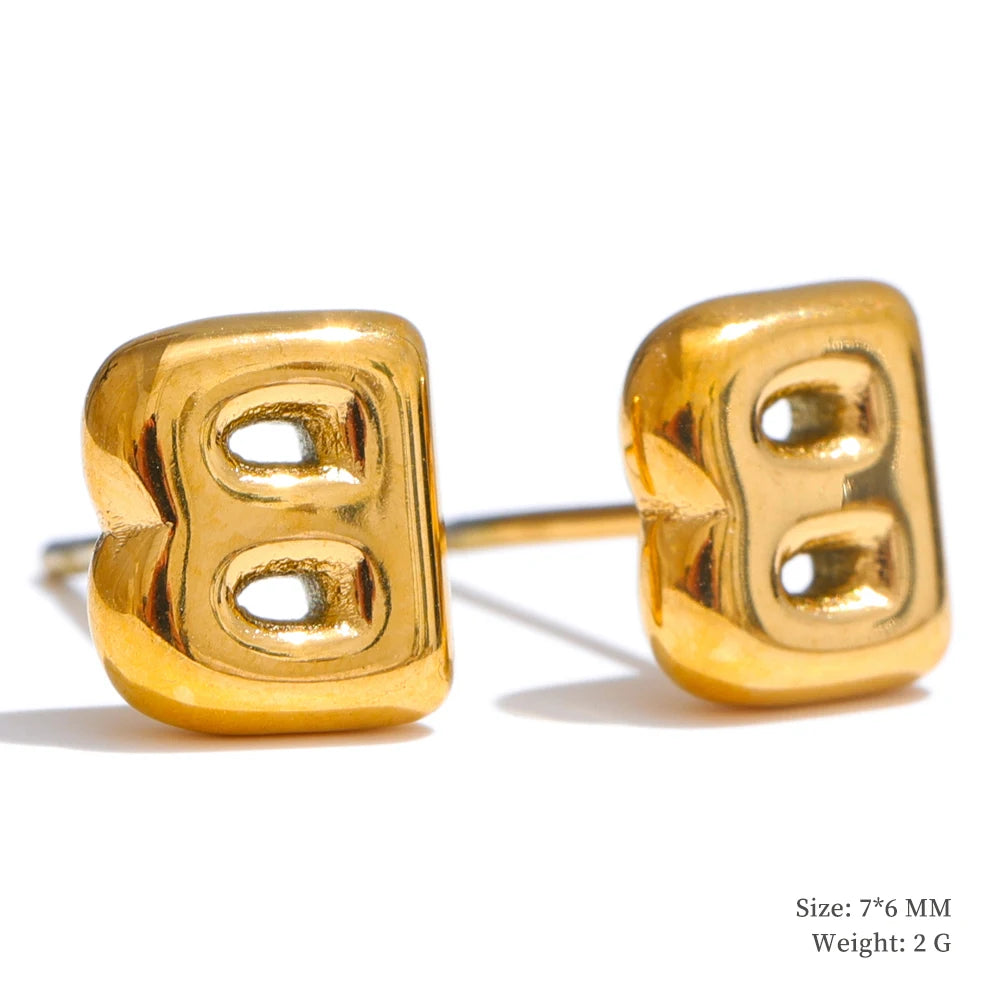 Bold Initial Studs