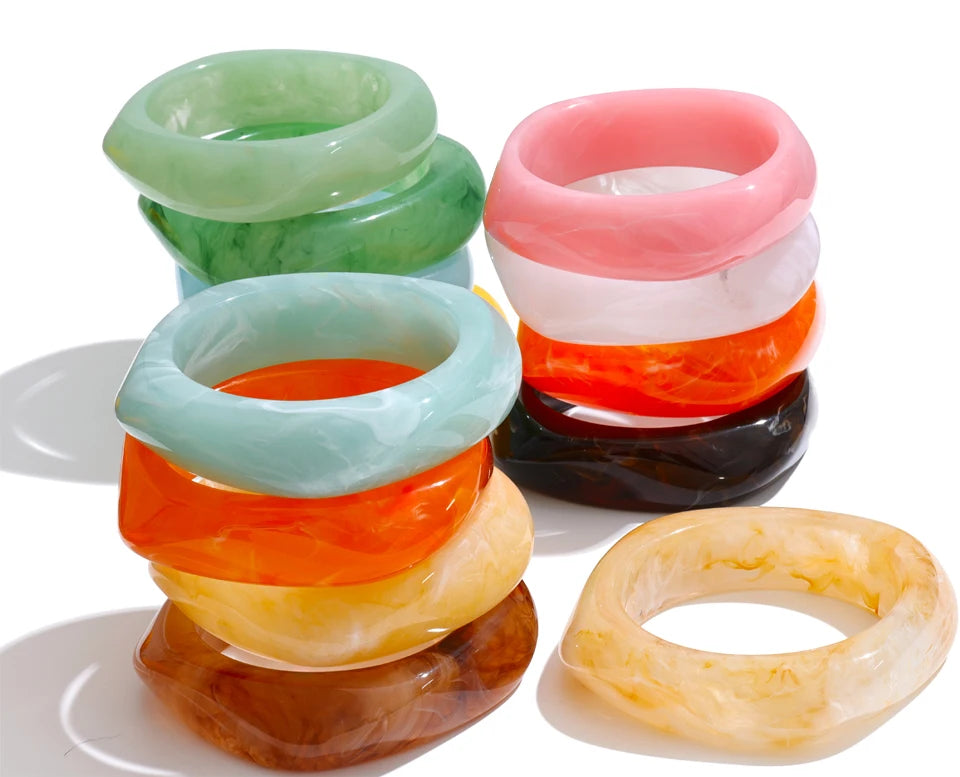 Ocean Mist Resin Bangle