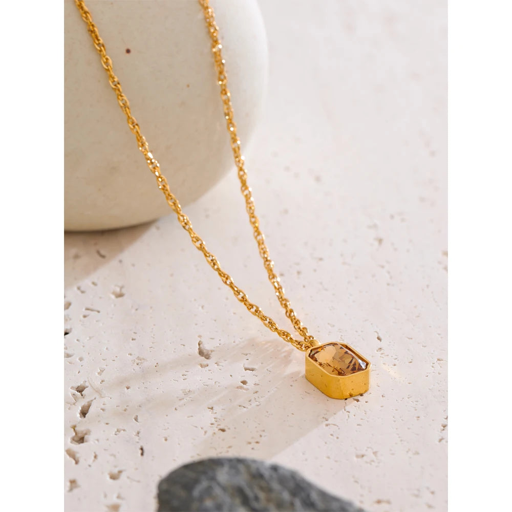 Smoky Cushion Pendant
