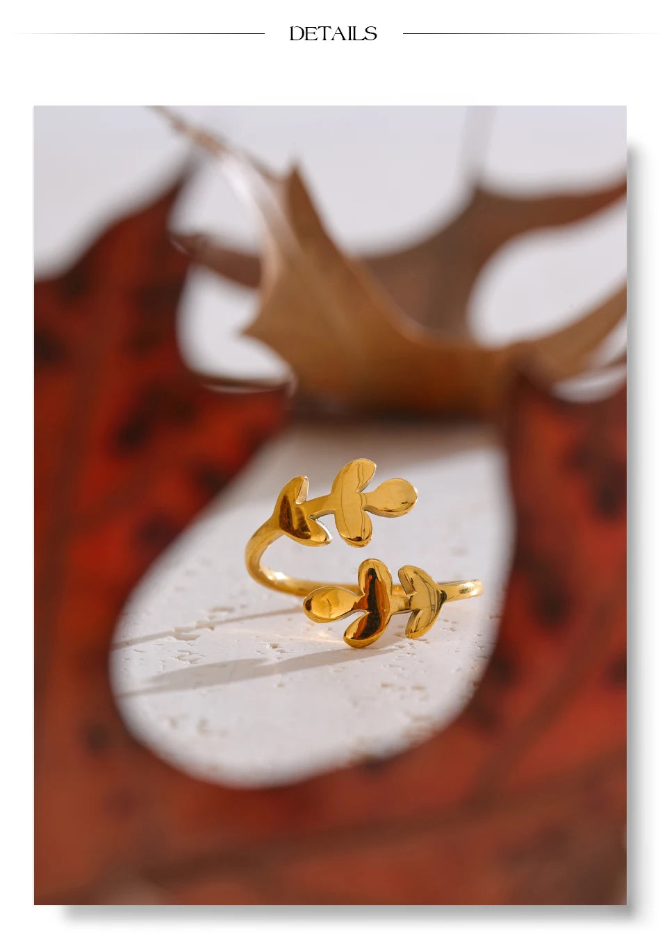 Double Clover Open Ring