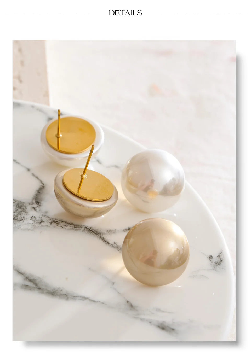 Classic Pearl Stud Earrings