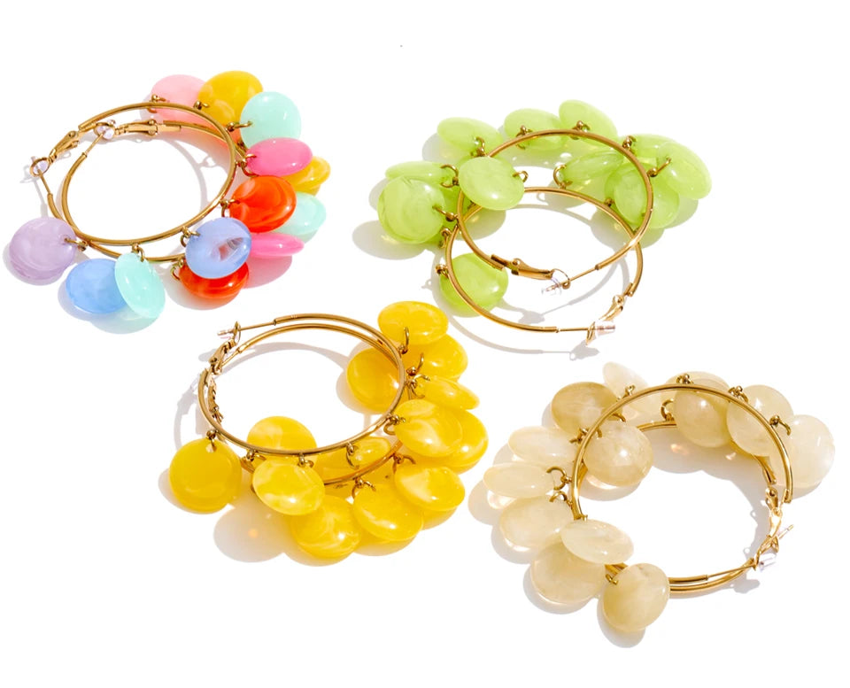 Confetti Hoop Earrings