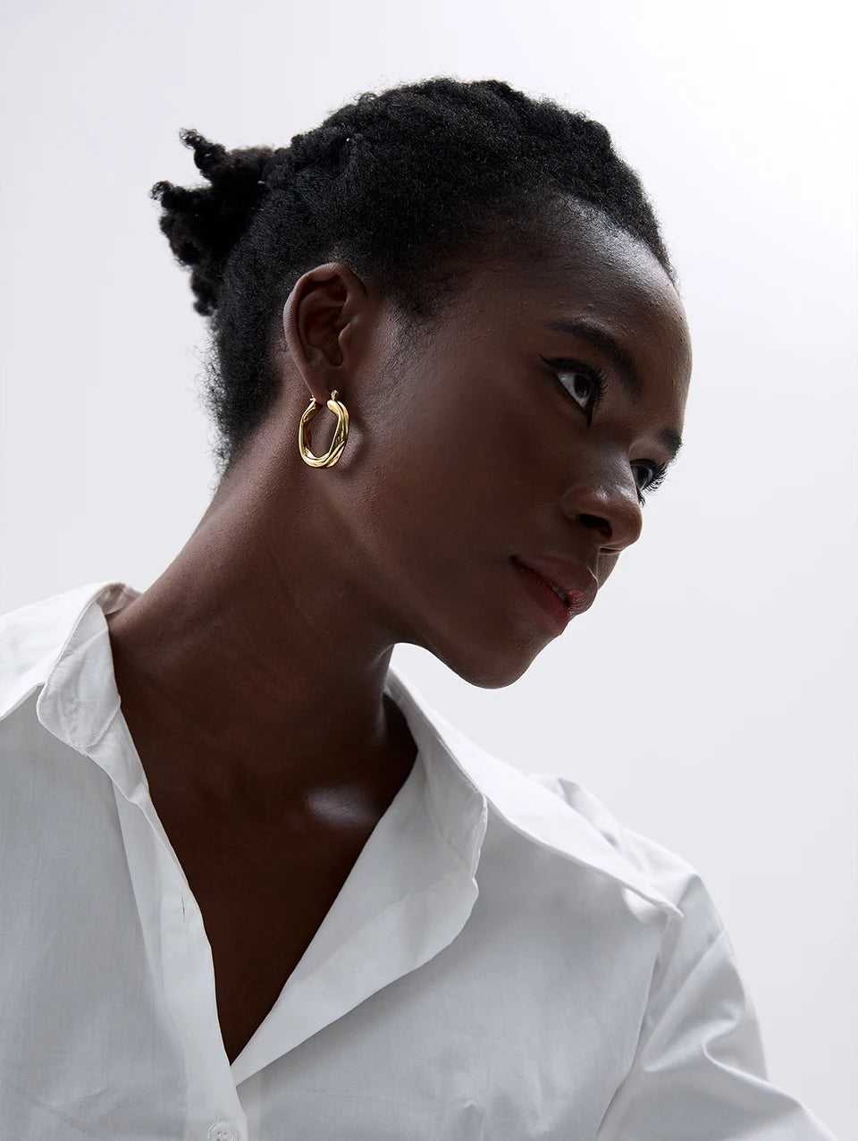 Sleek Geometric Hoop Earrings