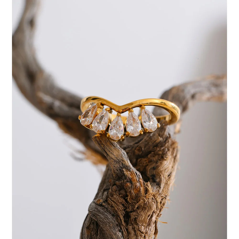 Crown Crystal Ring