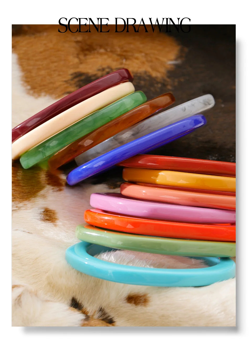 Color Pop Resin Bangle