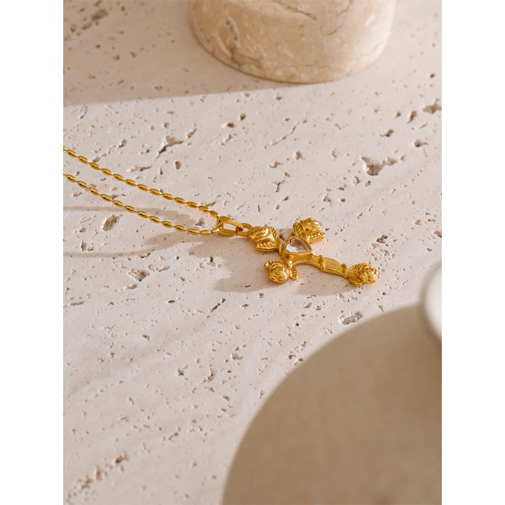 Royal Sacred Cross Necklace