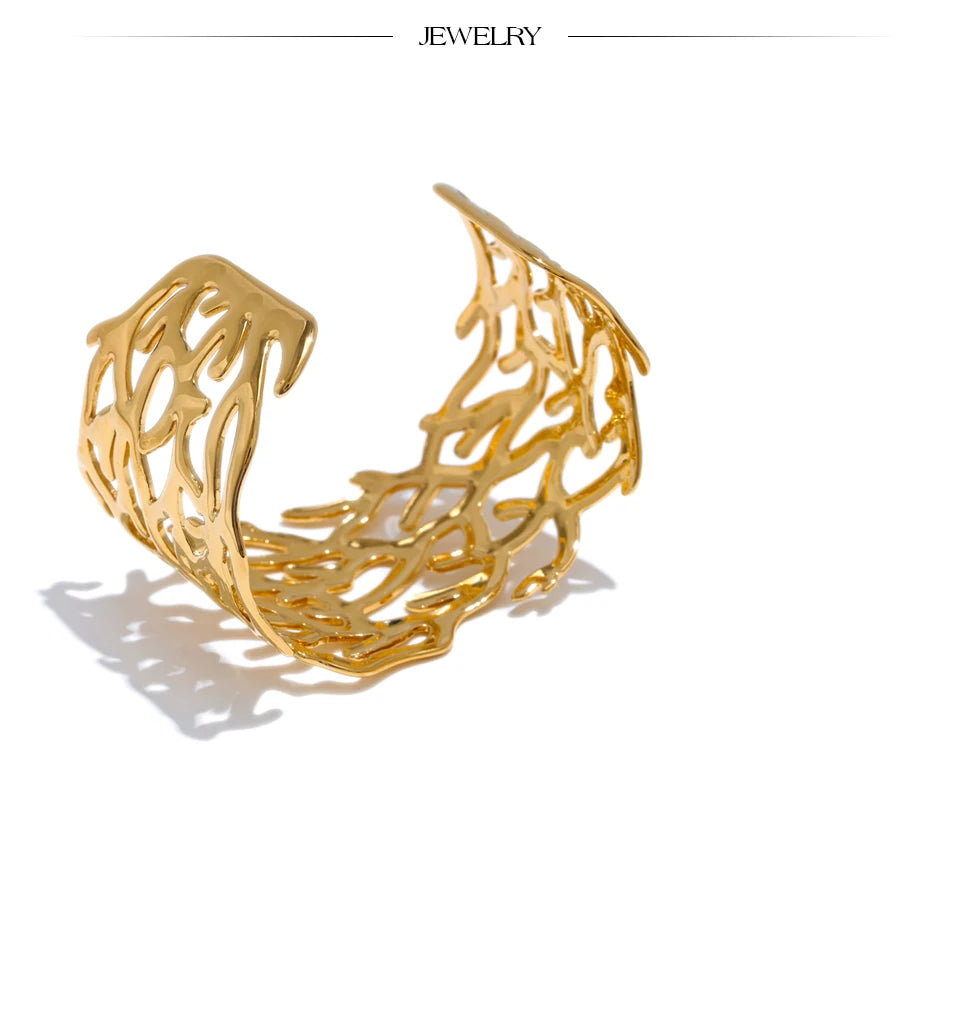 Golden Reef Cuff Bracelet