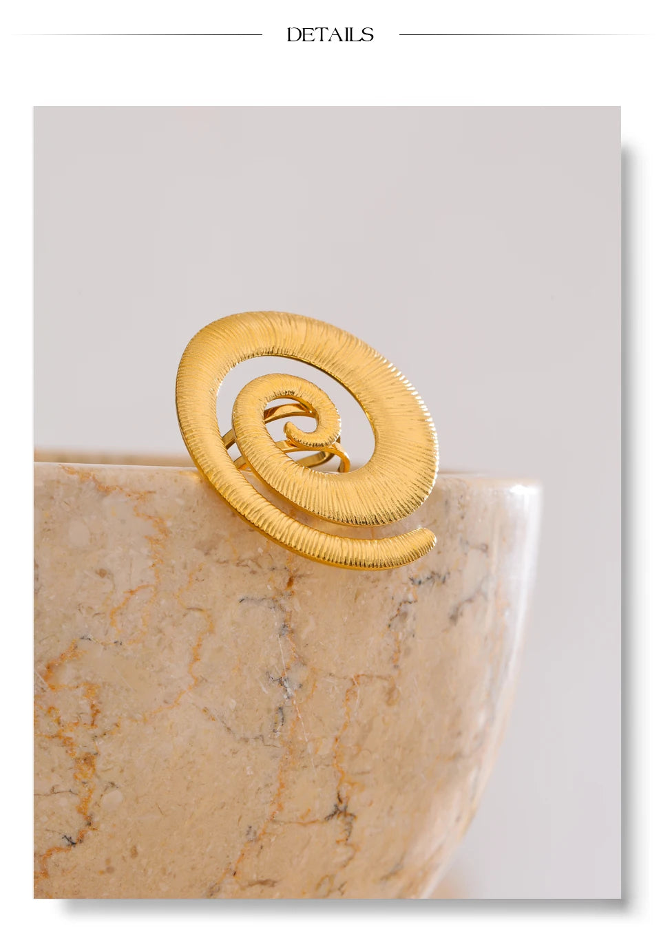 Spiral Statement Ring