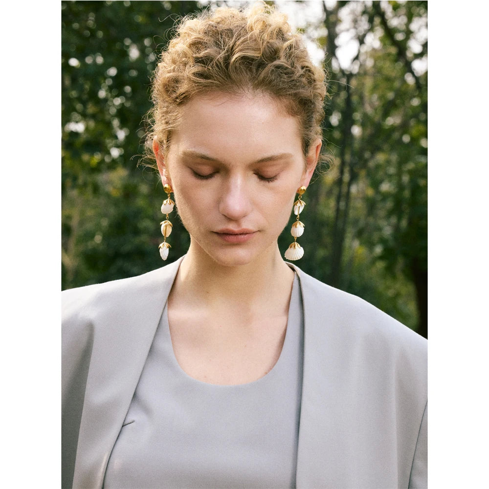 Cascading Shell Earrings