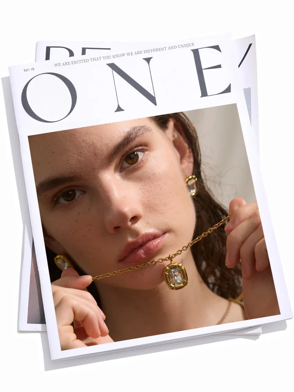 Framed Crystal Necklace &amp; Stud Set