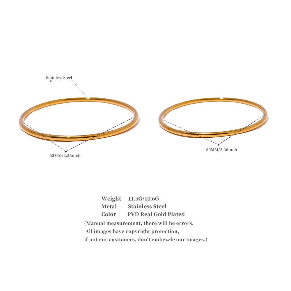 Rose Gold Slim Bangle