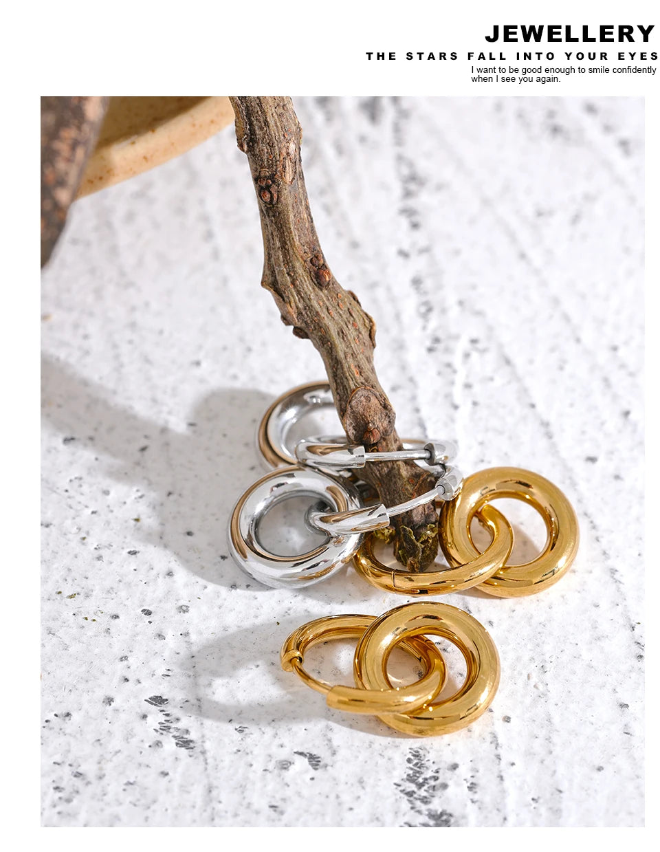Double-Link Drop Earrings