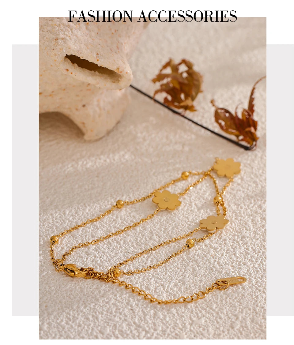 Double Layer Charm Anklet