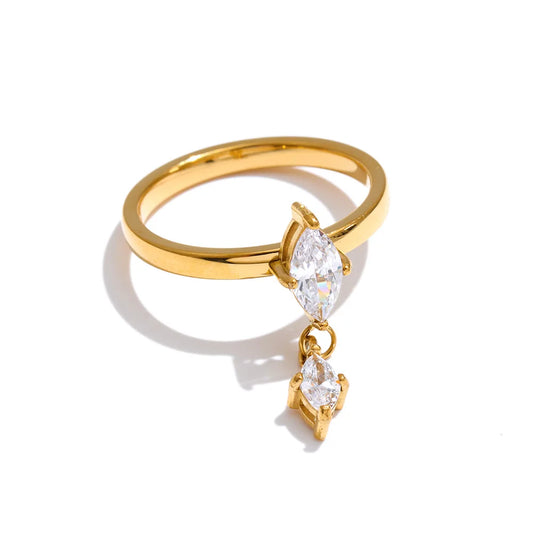 Shiny Drop Ring