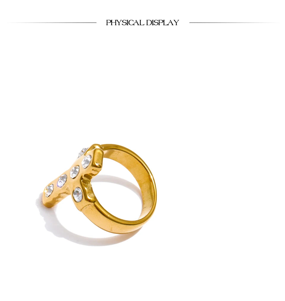 Pavé Cross Ring