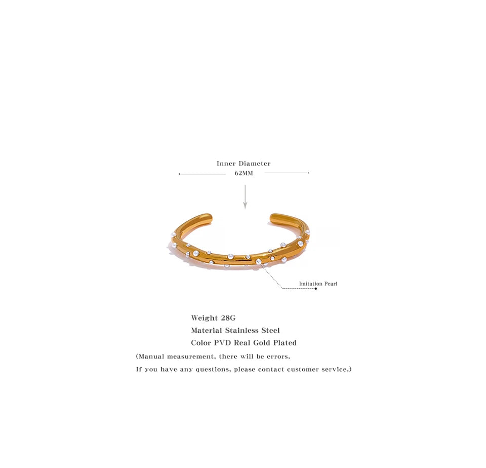 Pearl Line Bangle