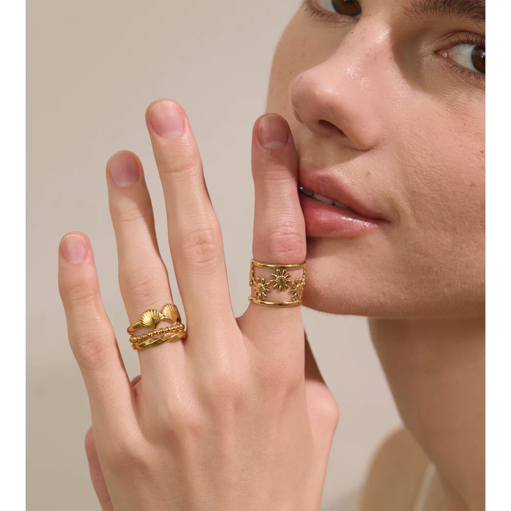 Layered Summer Ring Set