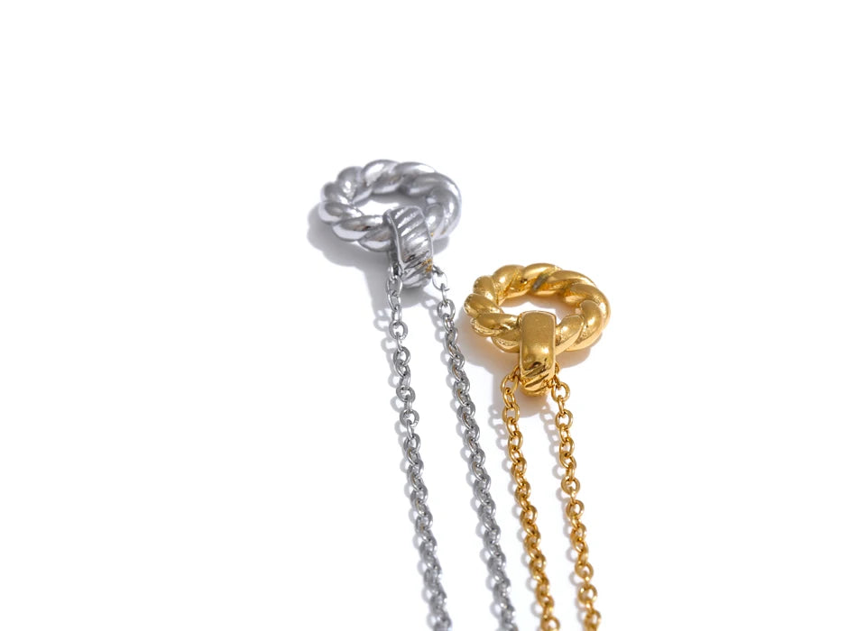 Braided Knot Pendant Necklace