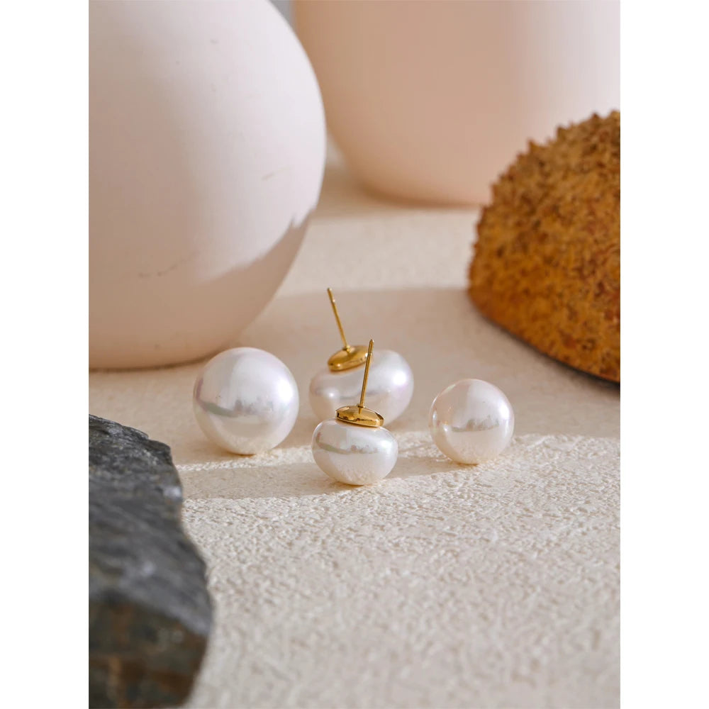 Lustrous Pearl Studs
