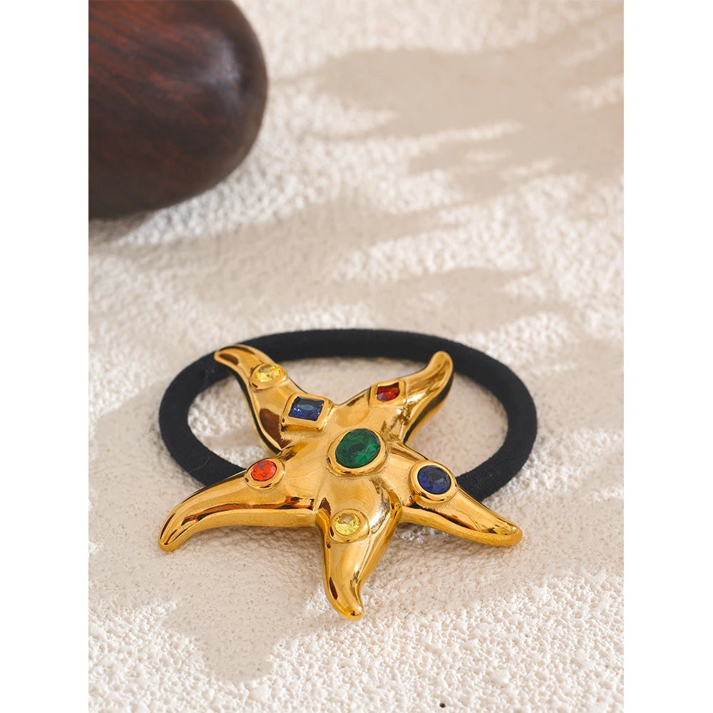 Gem Starfish Hair Tie