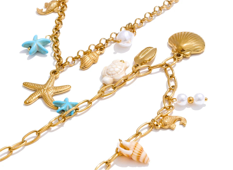 Ocean Treasure Charm Necklace