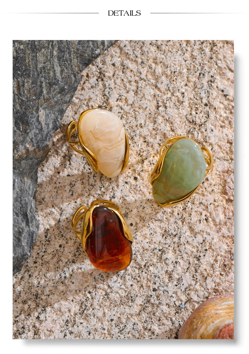 Natural Gemstone Rings