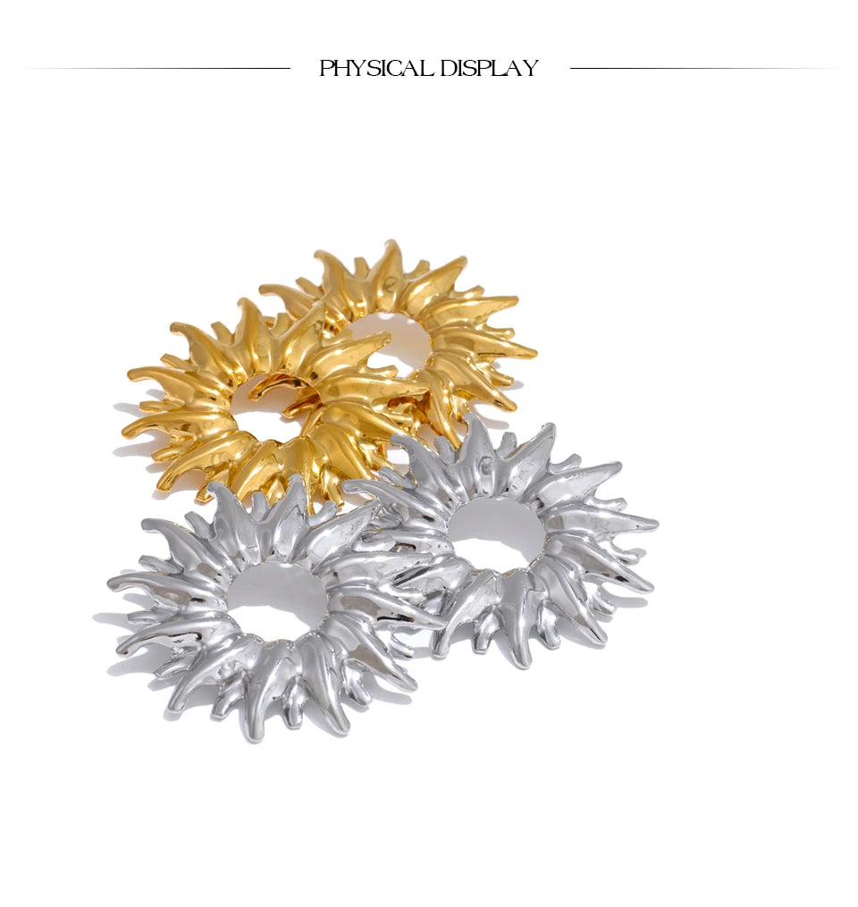 Golden Sunburst Earrings