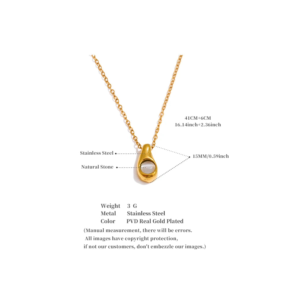 Drop Pearl Necklace