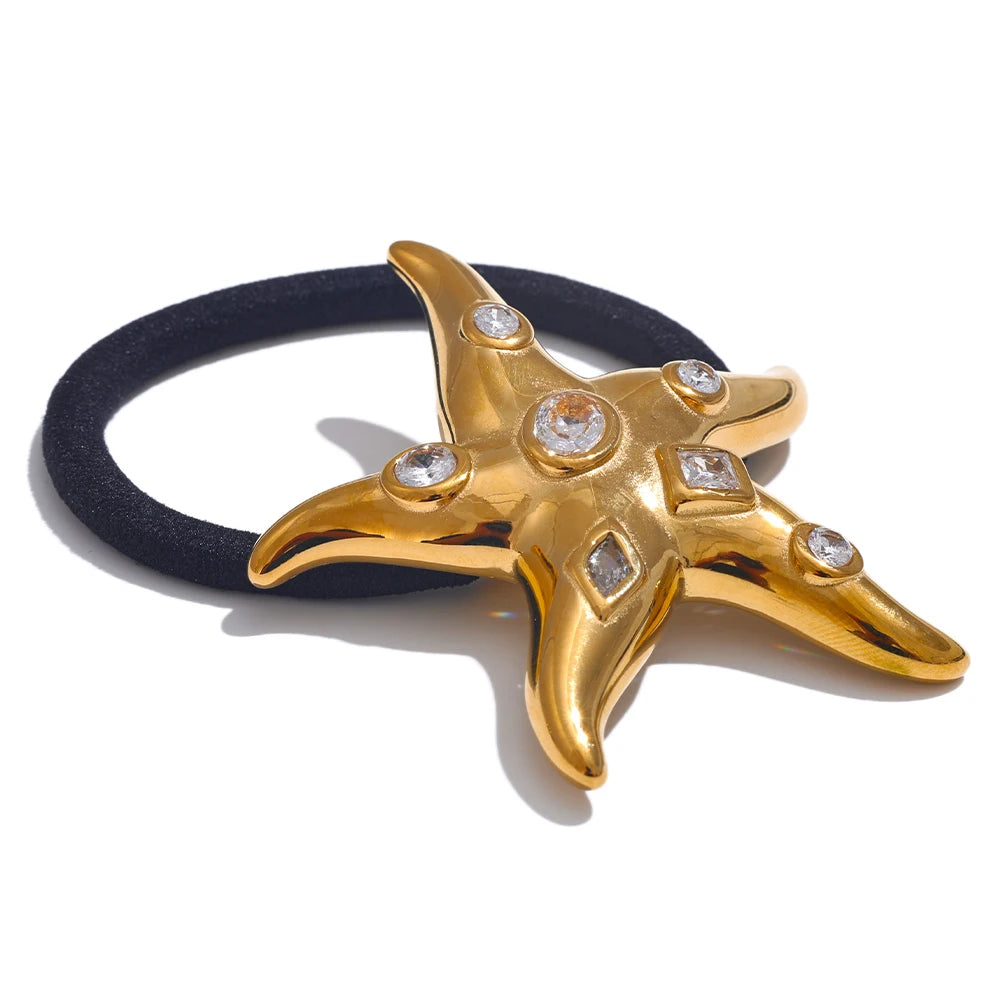 Gem Starfish Hair Tie