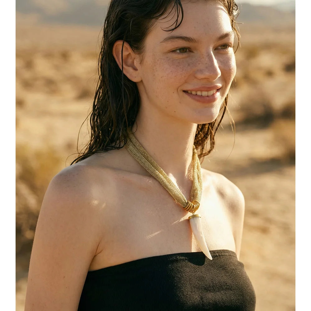 Ivory Horn Necklace