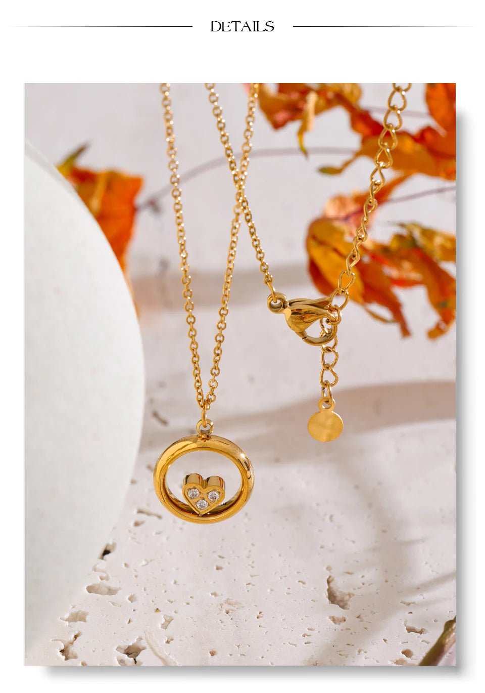 Mini Stone Pendant Necklace