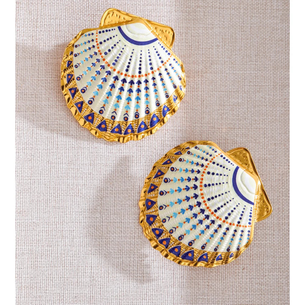 Coastal Shell Earrings Set