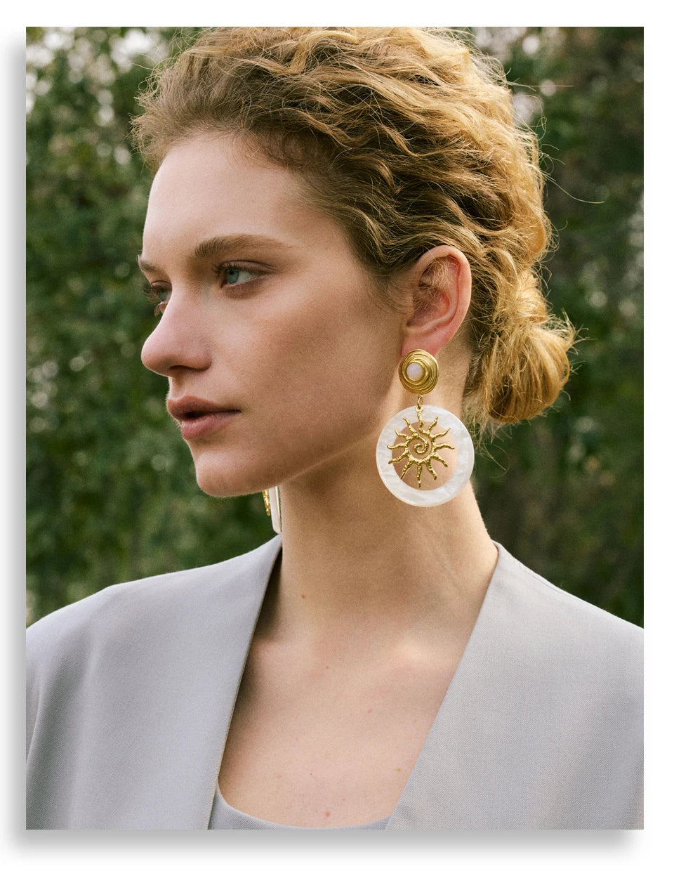 Sun & Pearl Earrings