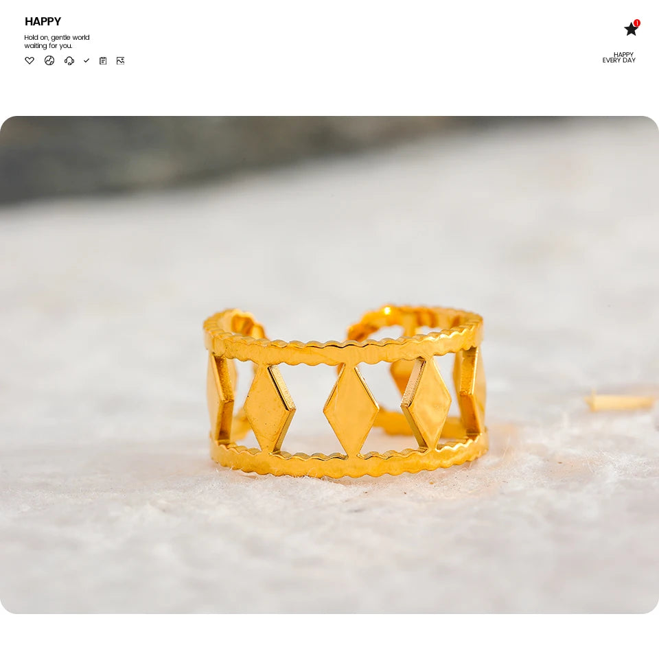 Textured Gold Ring