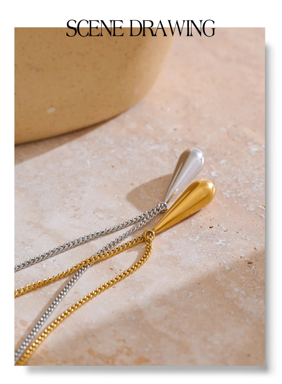 Teardrop Pendant Necklace