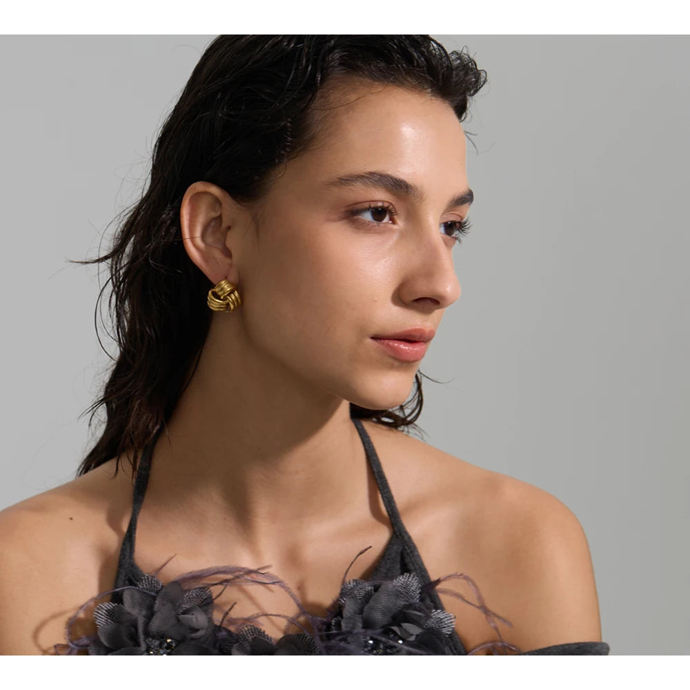 Sculpted Knot Studs