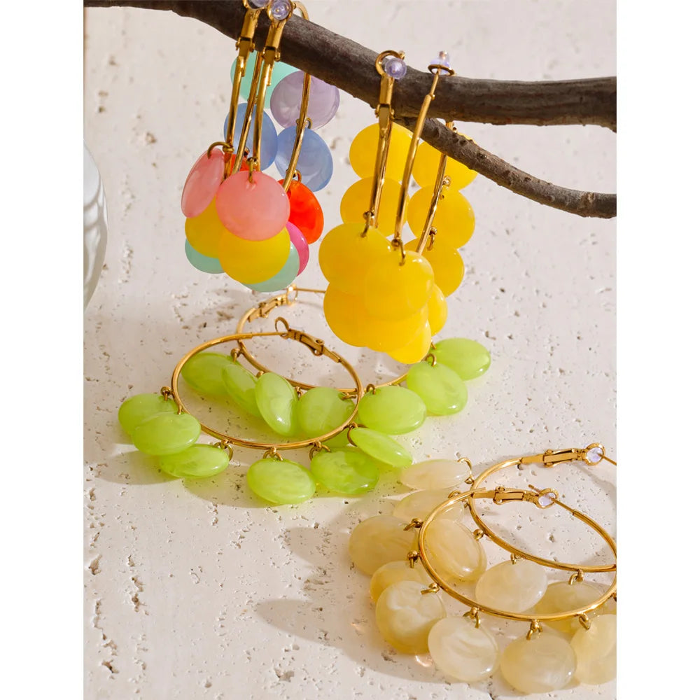 Confetti Hoop Earrings