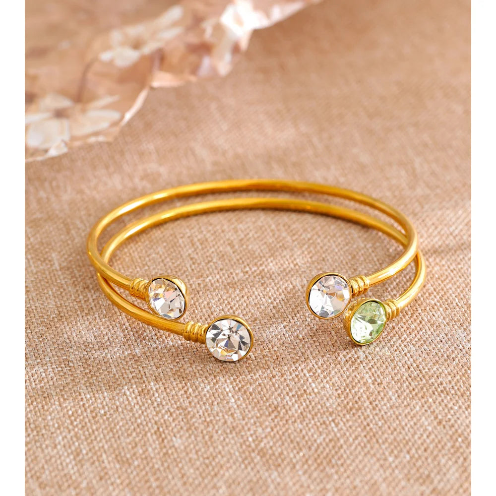 Rainbow Crystal Wrap Bracelet