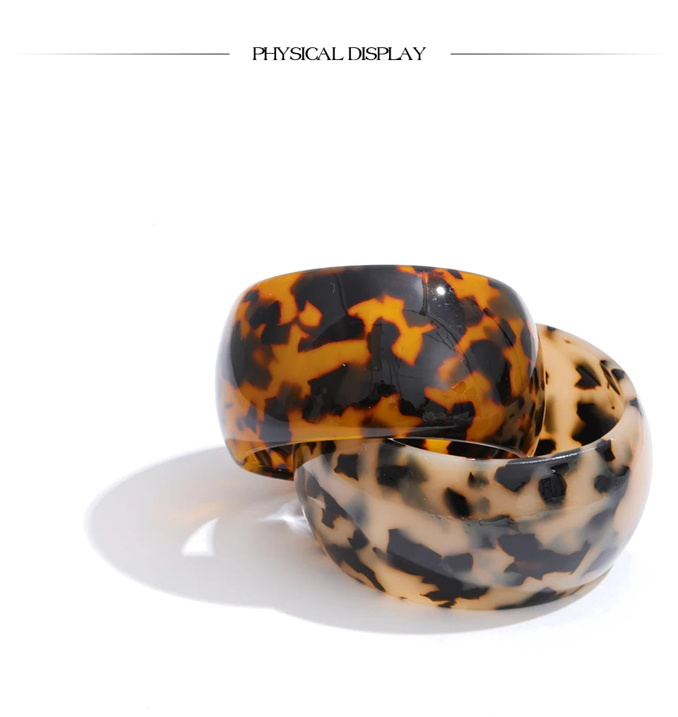 Tortoiseshell Resin Bangle