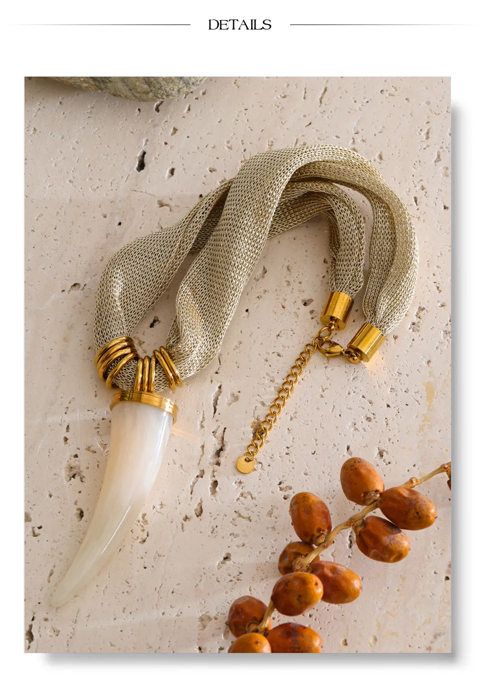 Ivory Horn Necklace