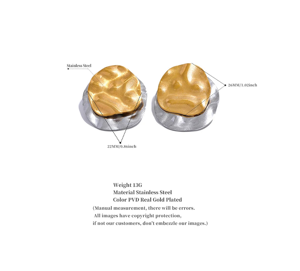 Organic Double Earrings