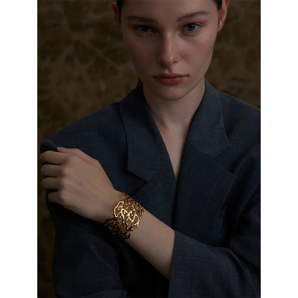 Golden Reef Cuff Bracelet