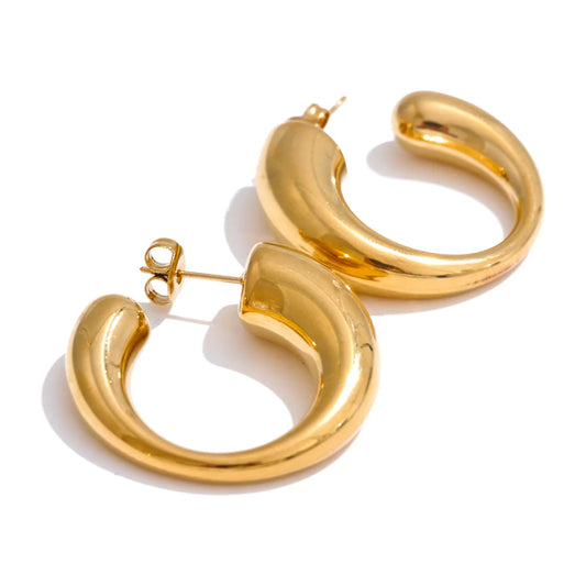 Open Crescent Hoops