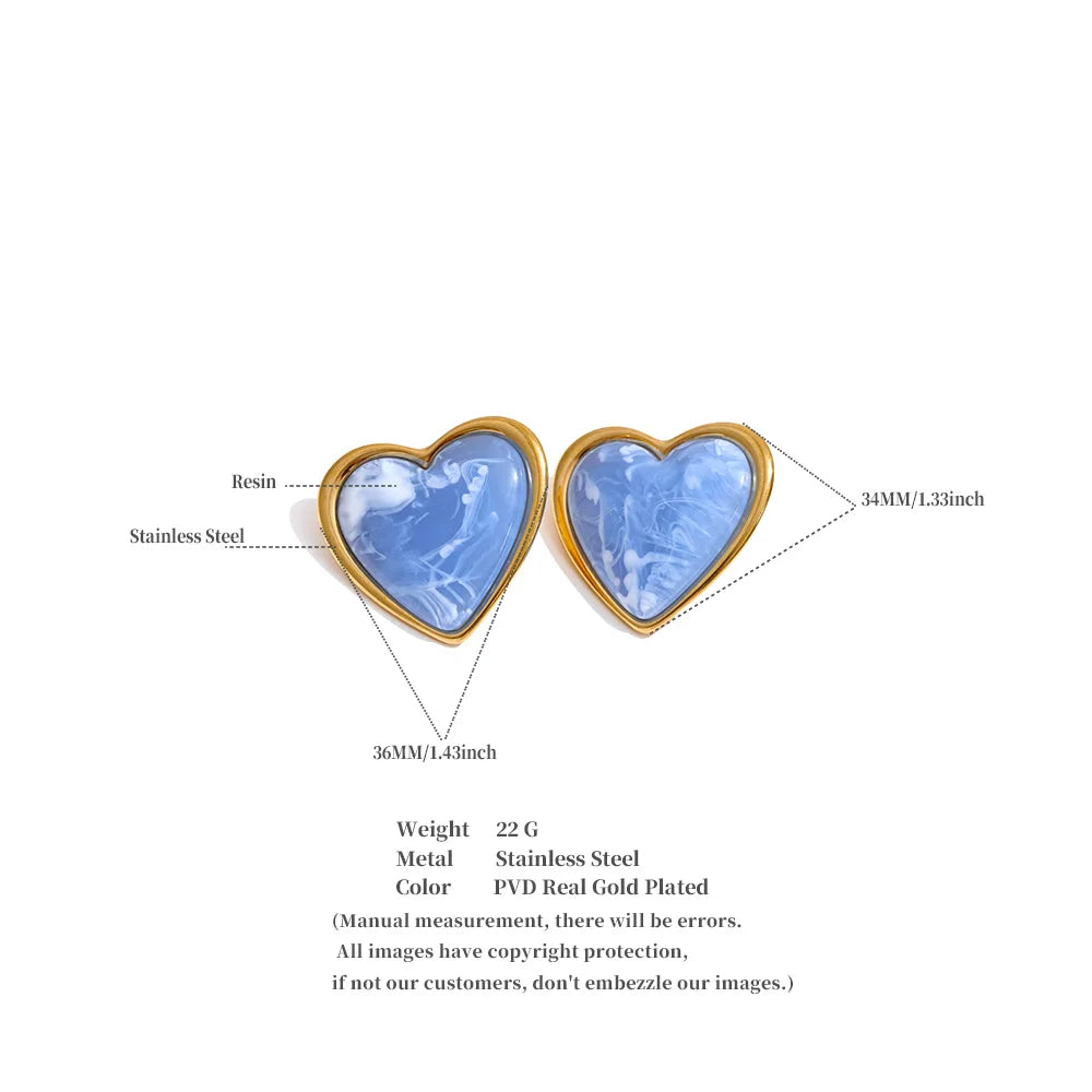Heart Stud Earrings