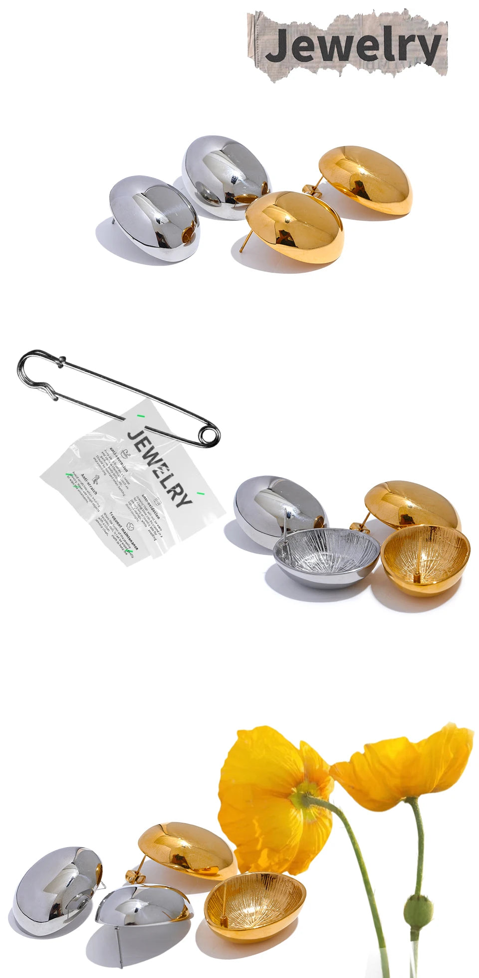 Domed Mini Studs