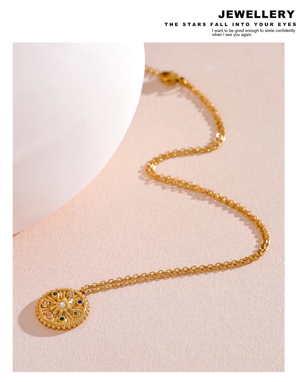 Celestial Medallion Necklace