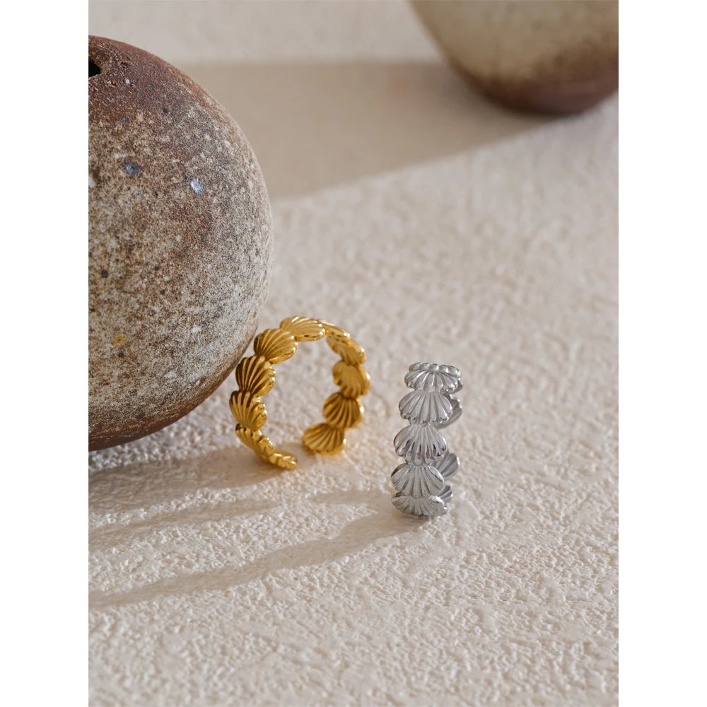 Golden Shell Ring