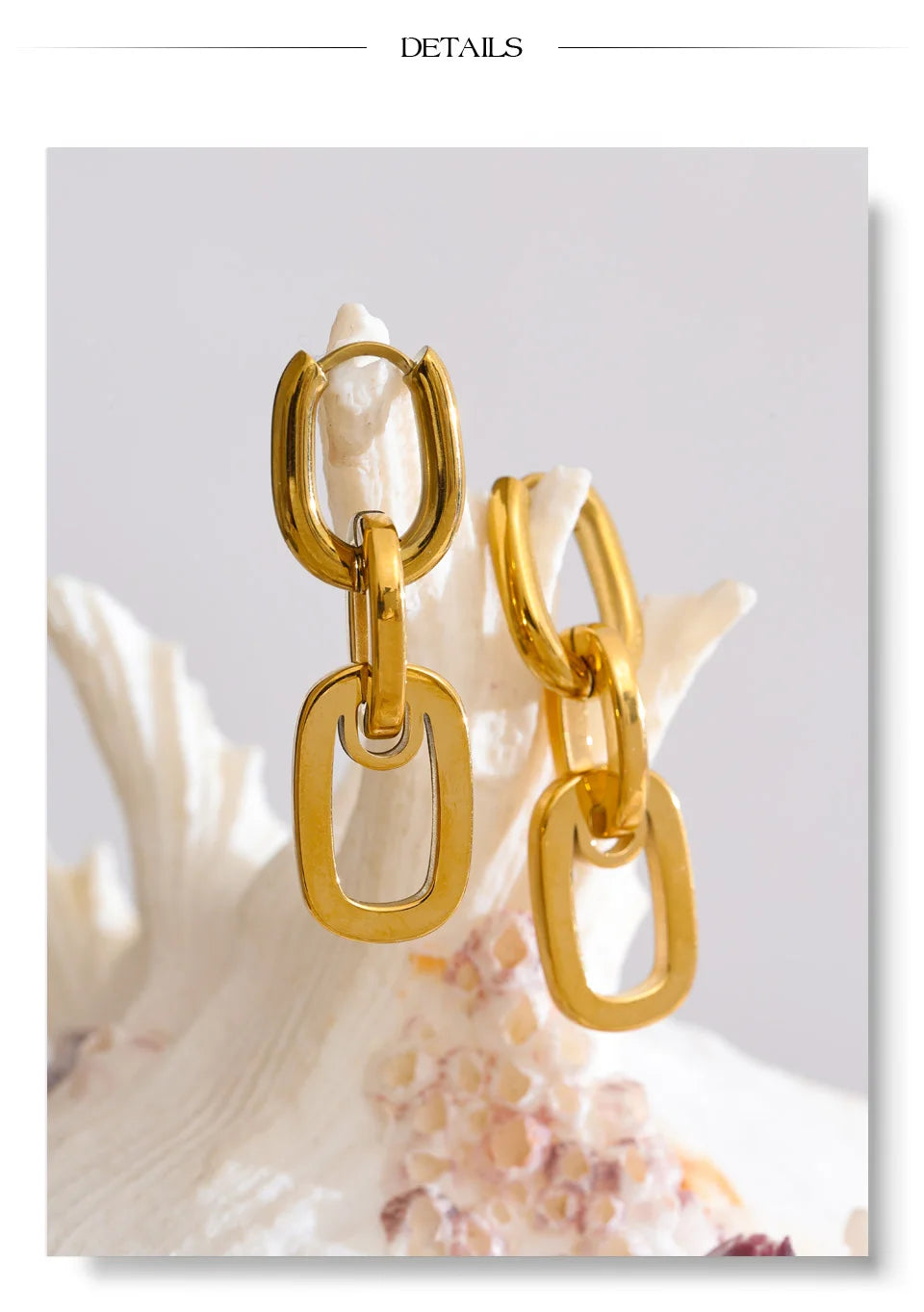 Modern Link Earrings